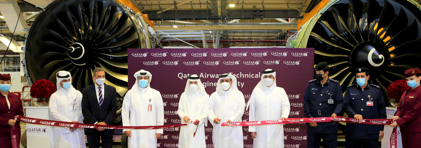 Eyeing  a  Cost  saving  of  US$2.2 million per year,  Qatar Airways  inaugurates  a  New  9000sq ft  aircraft engine service  facility.